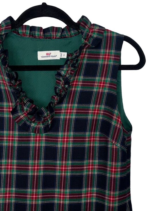 Vineyard Vines Dresses & Skirts - Vineyard Vines Wool Blend Sleeveless Ruffle Neck Dress - Size 2